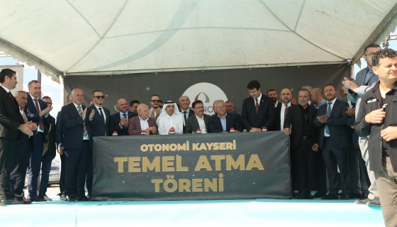 “KAYSERİMİZİN EN BÜYÜK TİCARİ PROJELERİNDEN BİRİ OLACAK OTONOMİ KAYSERİ’NİN TEMELLERİ ATILDI”